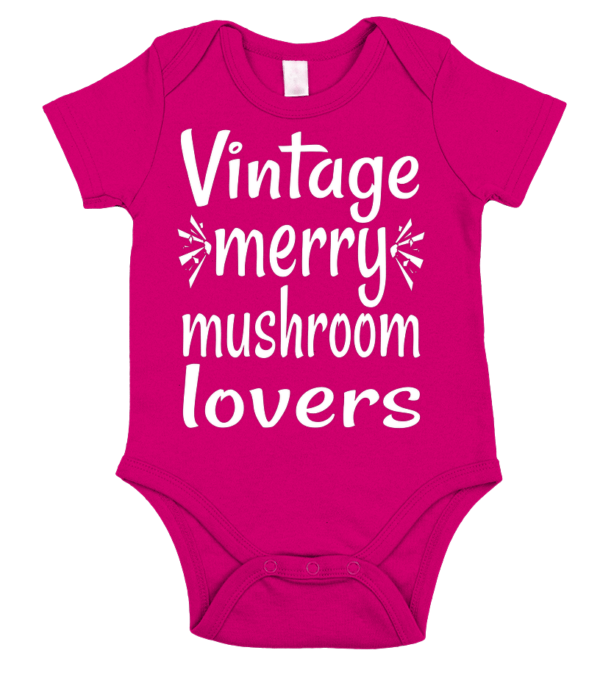 vintage merry mushroom lovers Body Bébé – Image 3