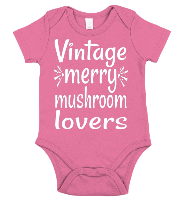 vintage merry mushroom lovers Body Bébé – Image 5