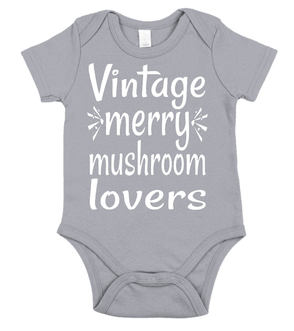 vintage merry mushroom lovers Body Bébé – Image 7