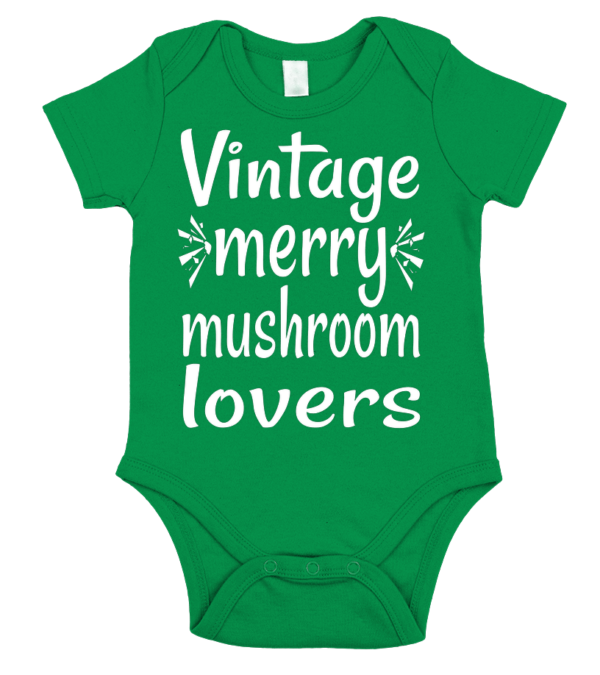 vintage merry mushroom lovers Body Bébé – Image 9