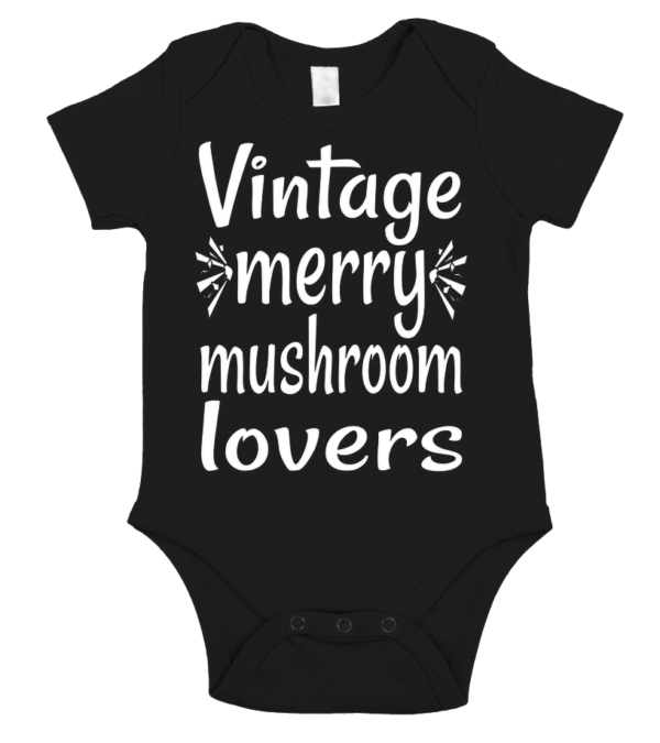 vintage merry mushroom lovers Body Bébé – Image 13