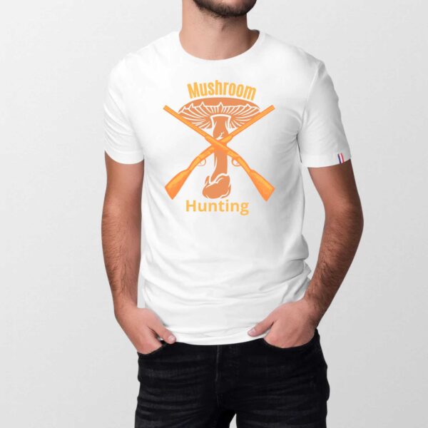 T-shirt Homme Made in France 100% Coton BIO Mushroom hunting