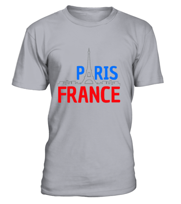 T-Shirt col rond Unisexe Paris France – Image 9