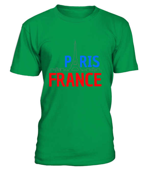 T-Shirt col rond Unisexe Paris France – Image 11