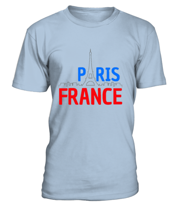 T-Shirt col rond Unisexe Paris France – Image 13