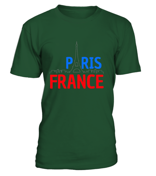 T-Shirt col rond Unisexe Paris France – Image 15