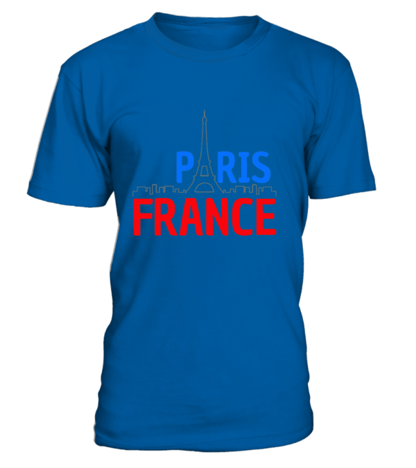 T-Shirt col rond Unisexe Paris France – Image 17
