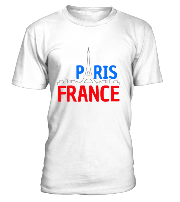 T-Shirt col rond Unisexe Paris France – Image 21