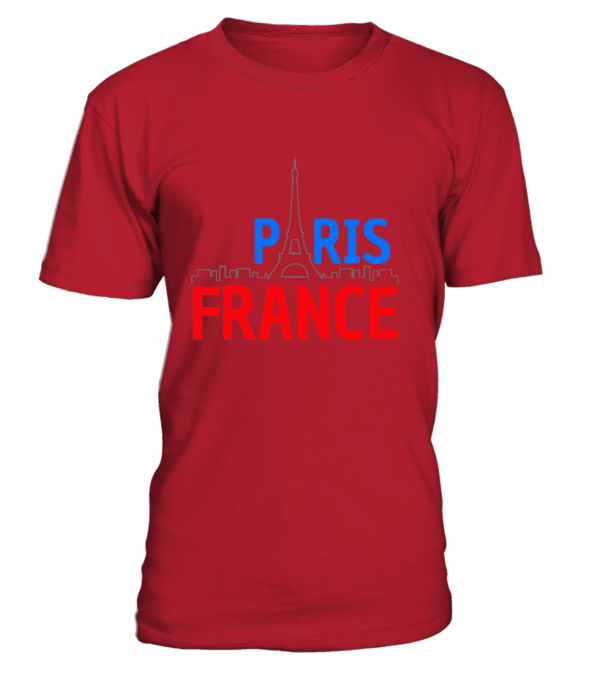 T-Shirt col rond Unisexe Paris France – Image 23