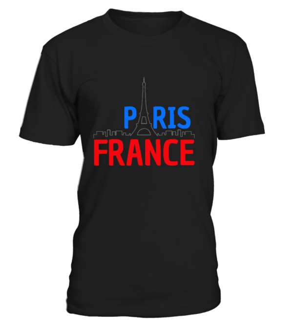 T-Shirt col rond Unisexe Paris France – Image 25