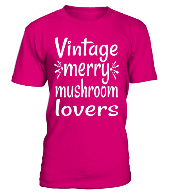 T-Shirt col rond Unisexe : Vintage merry mushroom lovers – Image 7