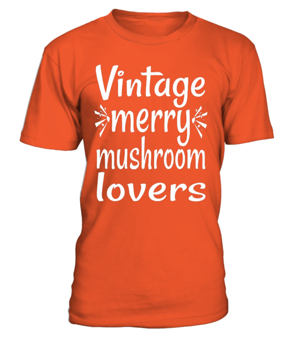 T-Shirt col rond Unisexe : Vintage merry mushroom lovers – Image 11