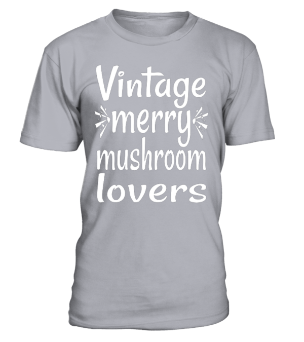 T-Shirt col rond Unisexe : Vintage merry mushroom lovers – Image 13