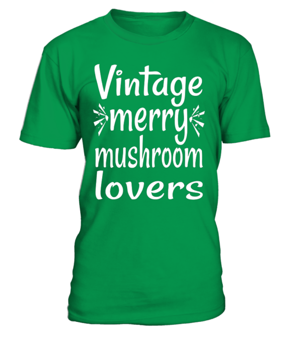 T-Shirt col rond Unisexe : Vintage merry mushroom lovers – Image 15