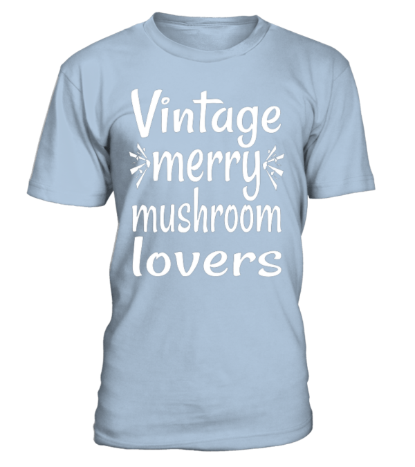T-Shirt col rond Unisexe : Vintage merry mushroom lovers – Image 17