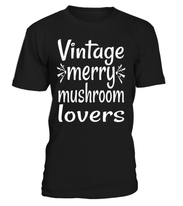 T-Shirt col rond Unisexe : Vintage merry mushroom lovers – Image 27