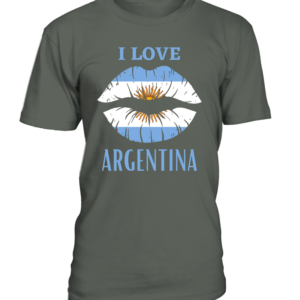 T-Shirt col rond Unisexe I love Argentina
