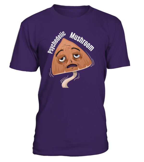 T-Shirt col rond Unisexe Psychedelic mushroom – Image 3