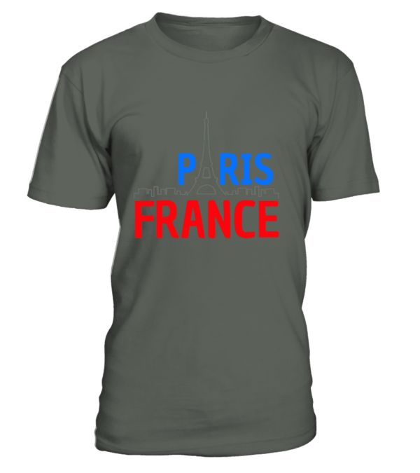 T-Shirt col rond Unisexe Paris France