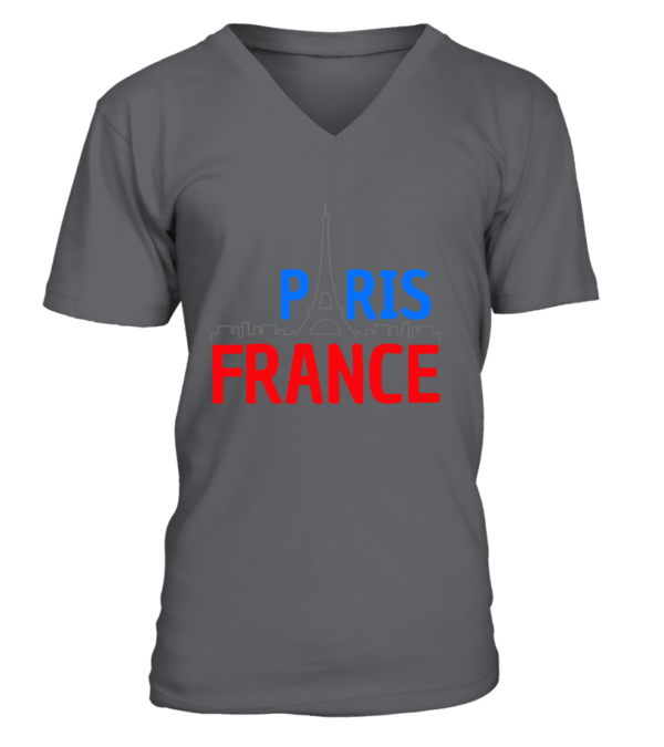 Idée cadeau Paris France : T-Shirt col V Unisexe