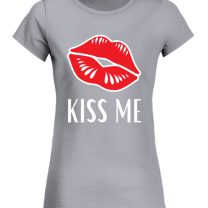 T-Shirt Col Rond Bio Femme Kiss me