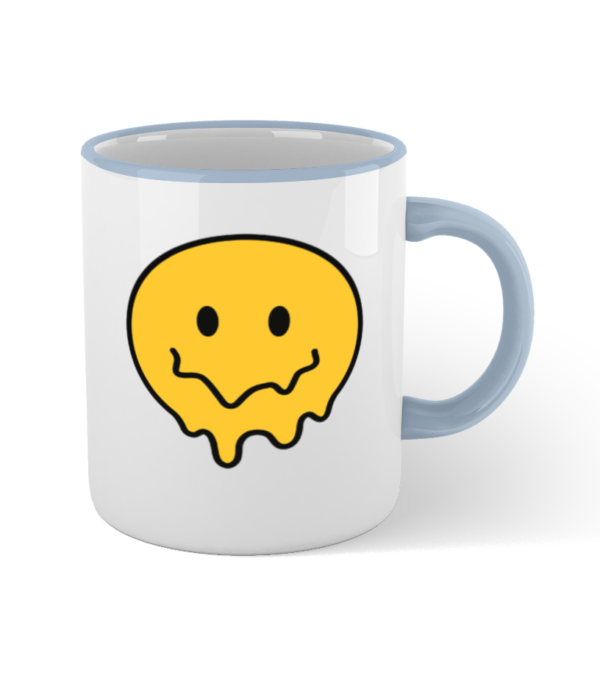 Colored Rim and Handle Mug psychedelic colors – Image 4