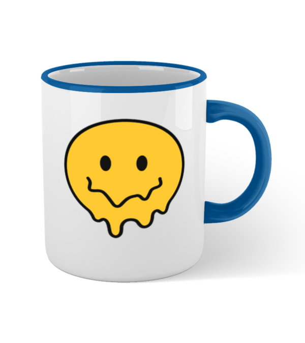 Colored Rim and Handle Mug psychedelic colors – Image 6