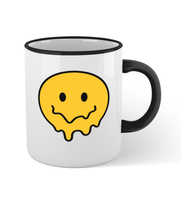 Colored Rim and Handle Mug psychedelic colors – Image 8