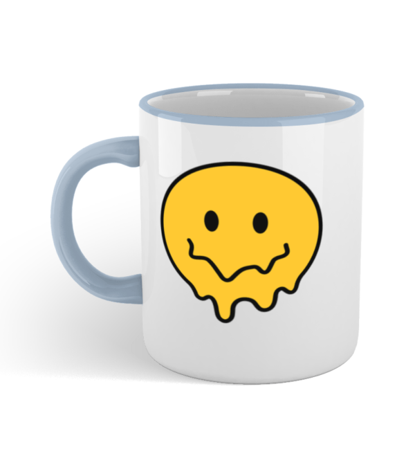 Colored Rim and Handle Mug psychedelic colors – Image 3
