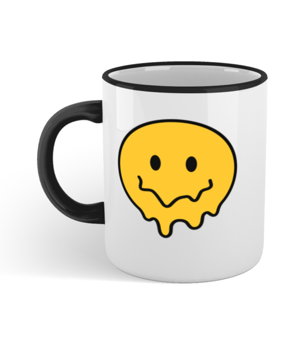 Colored Rim and Handle Mug psychedelic colors – Image 7