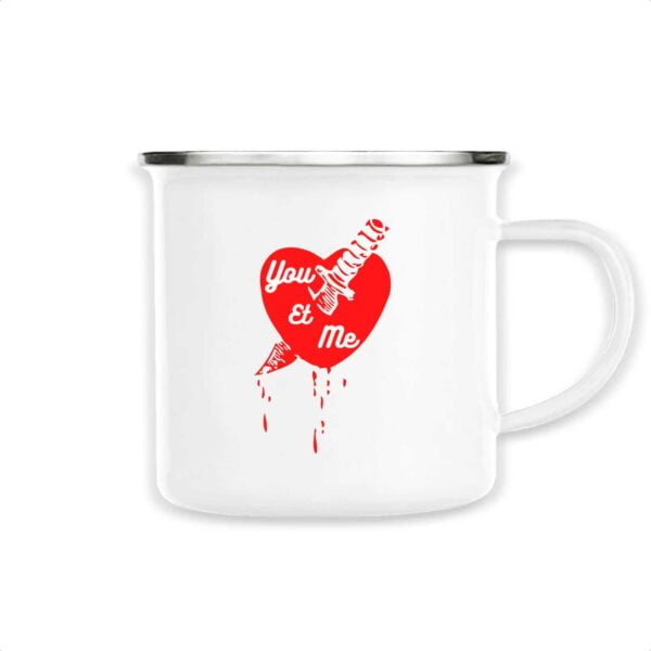 Mug émaillé You et Me