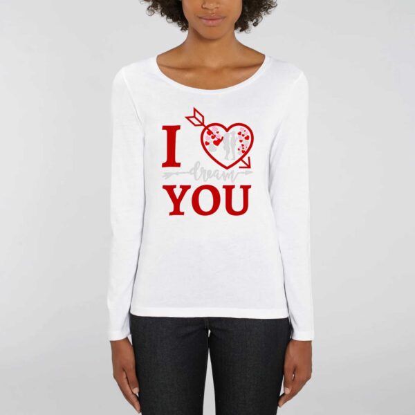 SINGER - T-shirt Femme manches longues I LOVE YOU