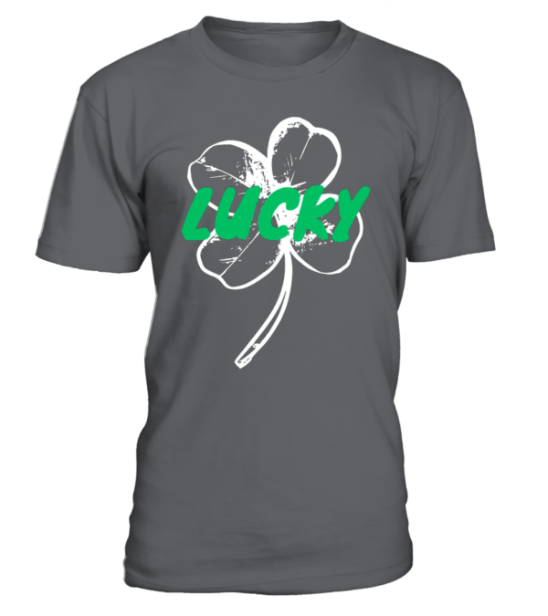 T-shirt col rond unisexe lucky – Image 3