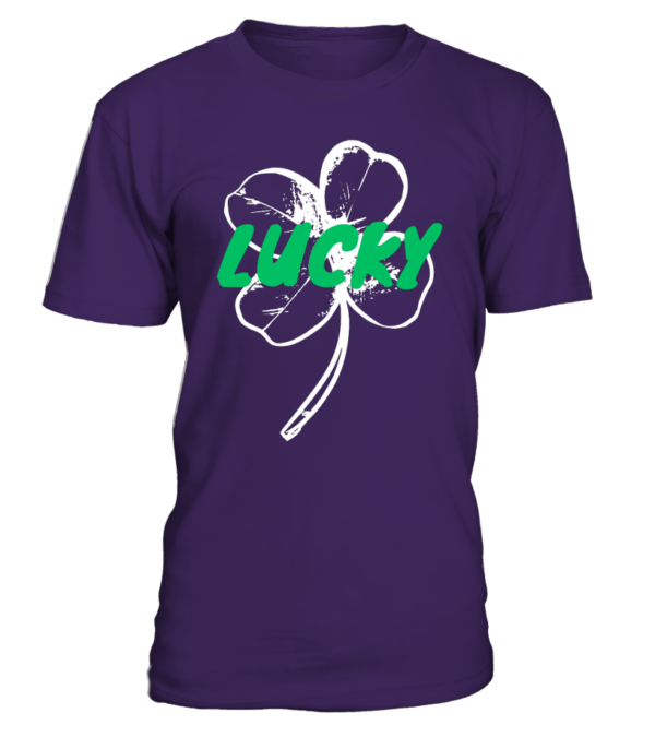 T-shirt col rond unisexe lucky – Image 5