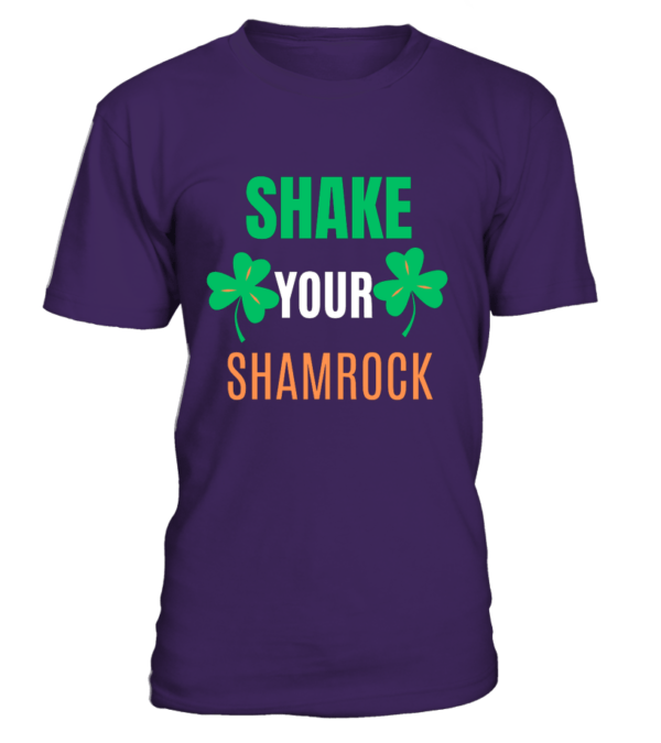 T-Shirt col rond Unisexe Shake your shamrock – Image 3