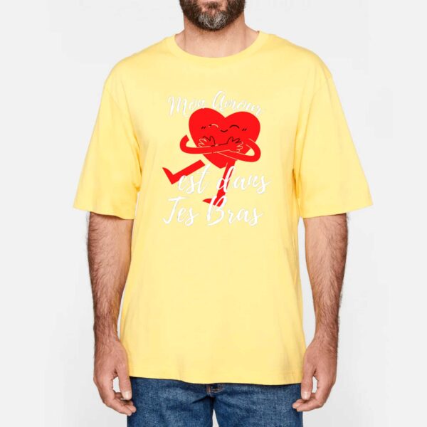 NS301 - T-shirt Urbain Oversize Mon amour est dans tes bras