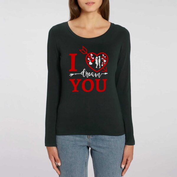 SINGER - T-shirt Femme manches longues I LOVE YOU