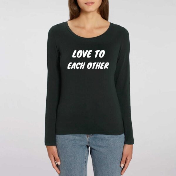 SINGER - T-shirt Femme manches longues Love to each other