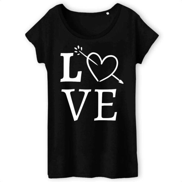 T-shirt Femme 100% Coton BIO - TW043 Amour