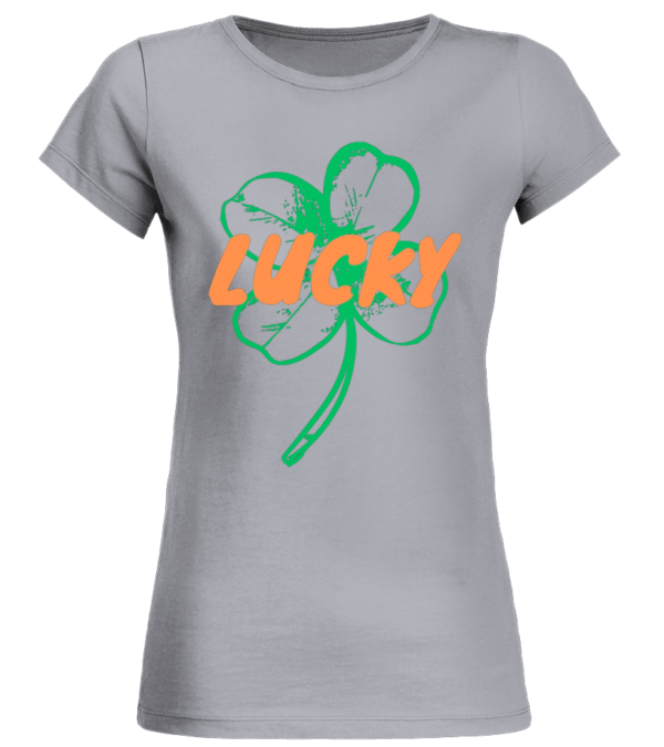 T-shirt col rond bio femme lucky – Image 5