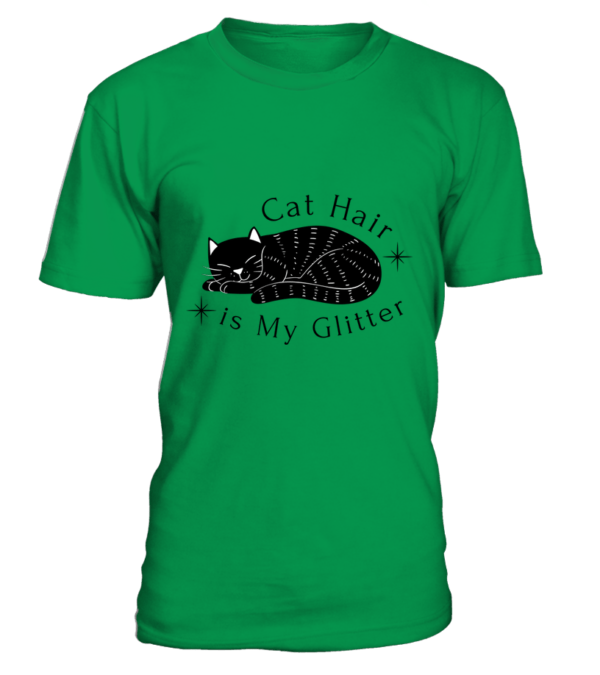 T-Shirt col rond Unisexe Cat Hair is My Glitter – Image 17