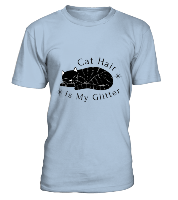 T-Shirt col rond Unisexe Cat Hair is My Glitter – Image 19
