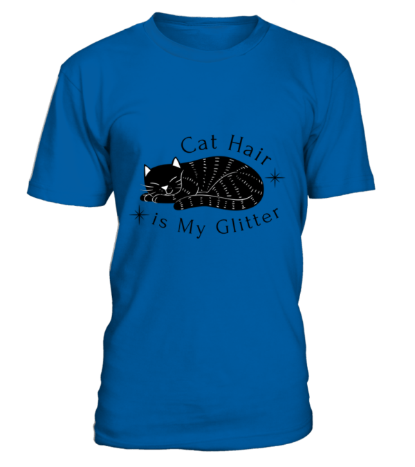 T-Shirt col rond Unisexe Cat Hair is My Glitter – Image 21