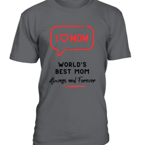 T-Shirt col rond Unisexe I love mom