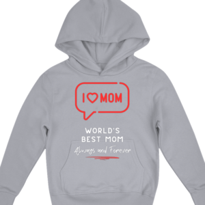 Sweat à Capuche Enfant I love mom