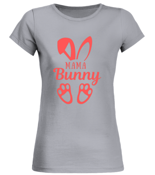 T-Shirt Col Rond Bio Femme Mama Bunny – Image 5