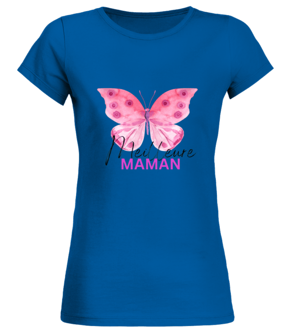T-Shirt Col Rond Bio Femme Meilleure Maman – Image 5