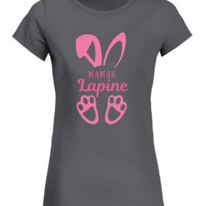 T-Shirt Col Rond Bio Femme Maman lapine