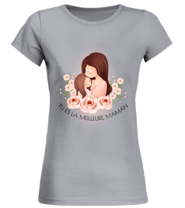 T-Shirt Col Rond Bio Femme Tu es la meilleure – Image 3