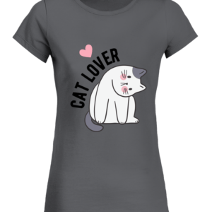 T-Shirt Col Rond Bio Femme Cat Lover